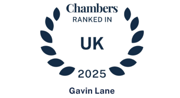 Chambers Ranked 2025 Gavin Lane