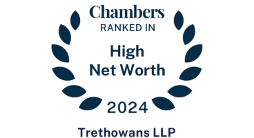 Chambers ranked in High Net Worth 2024 Trethowans LLP logo