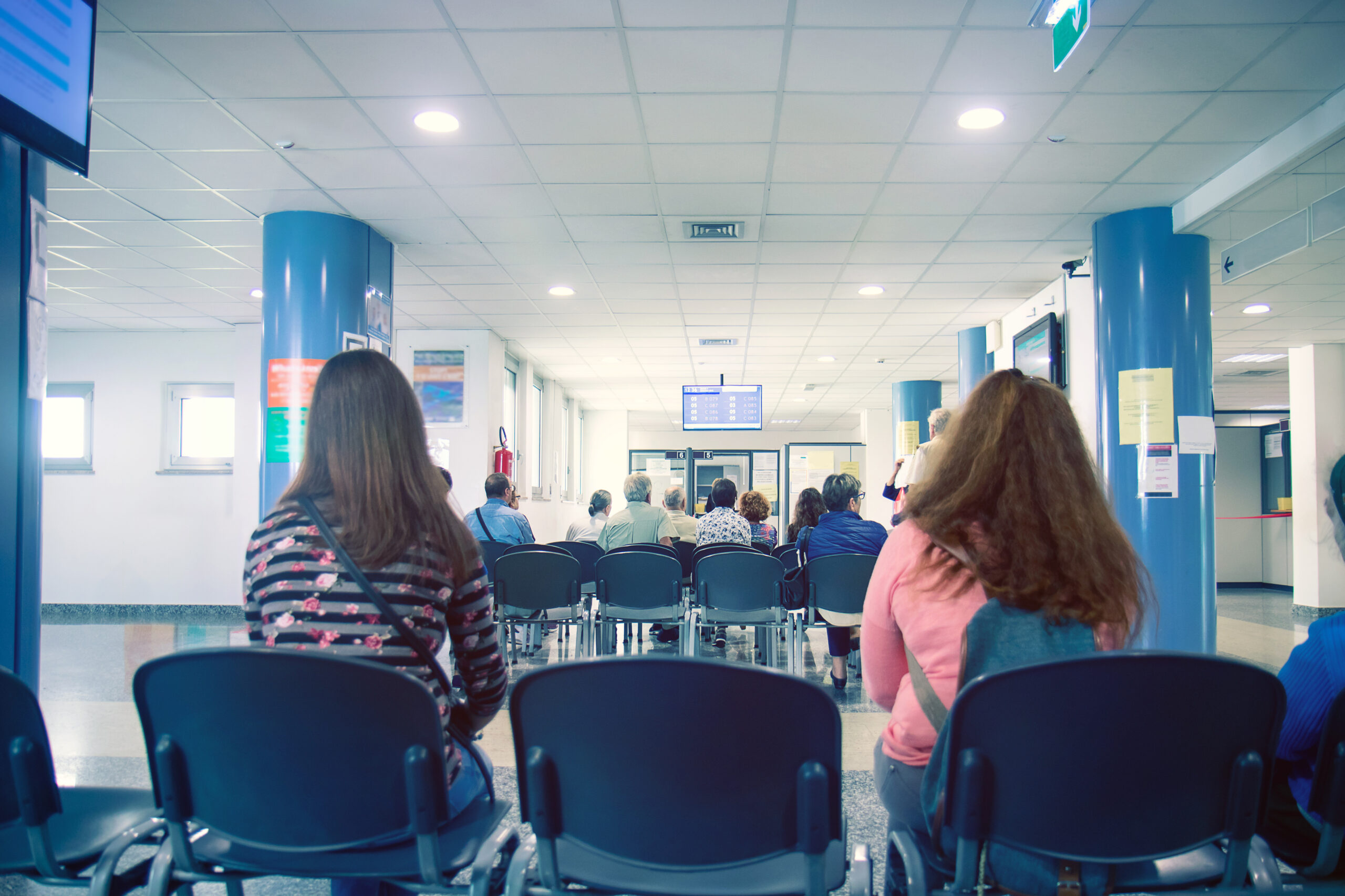 A&E busy waiting room