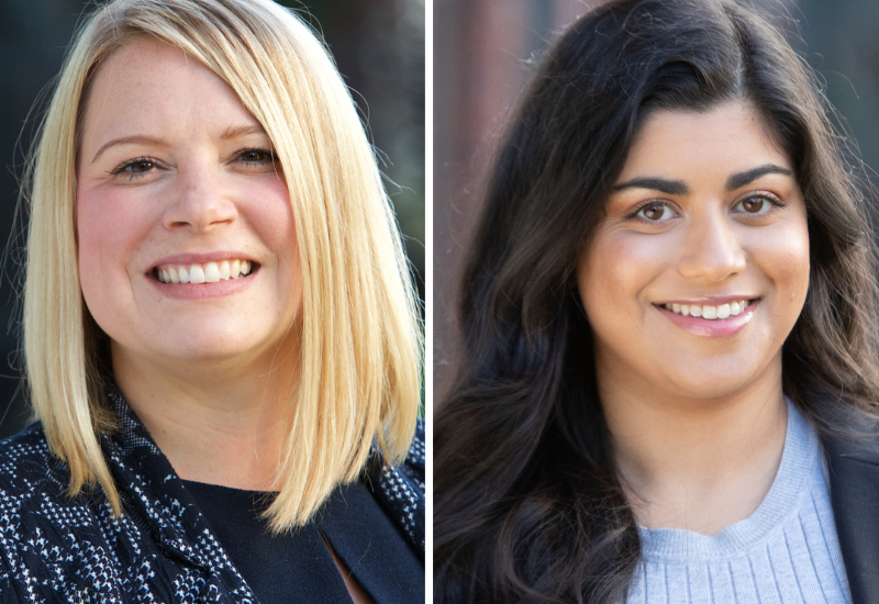 Portrait photo of Lucy Gleisner and Amrita Sangha