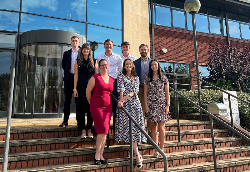 Staff standing outside of Southampton office