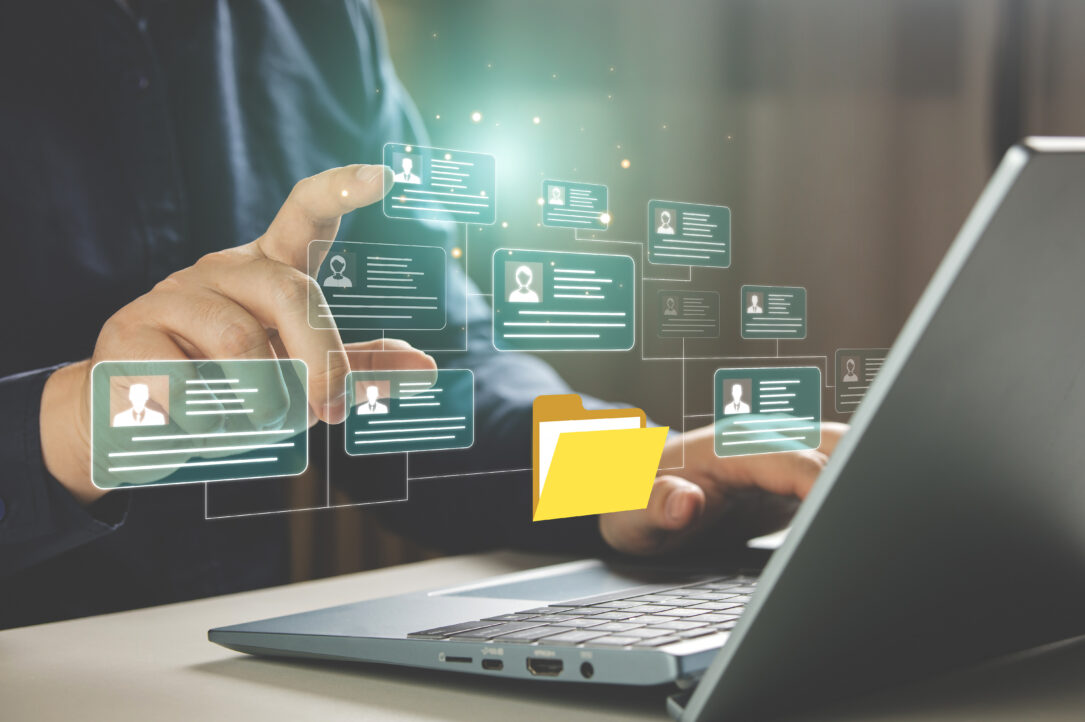 HR concepts and personal file storage, personal information mana