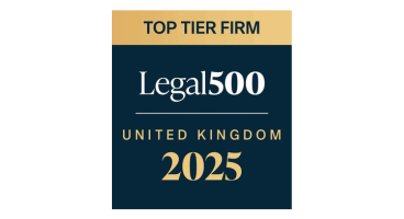 Top Tier Firm Legal 500 United Kingdom 2025