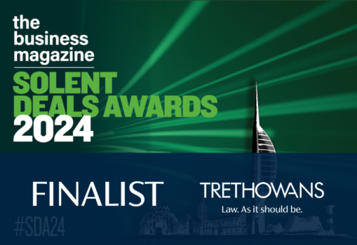 the business magazine, Solent Deals Awards 2024, finalist