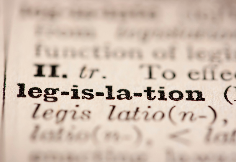 Legislation from dictionary on page