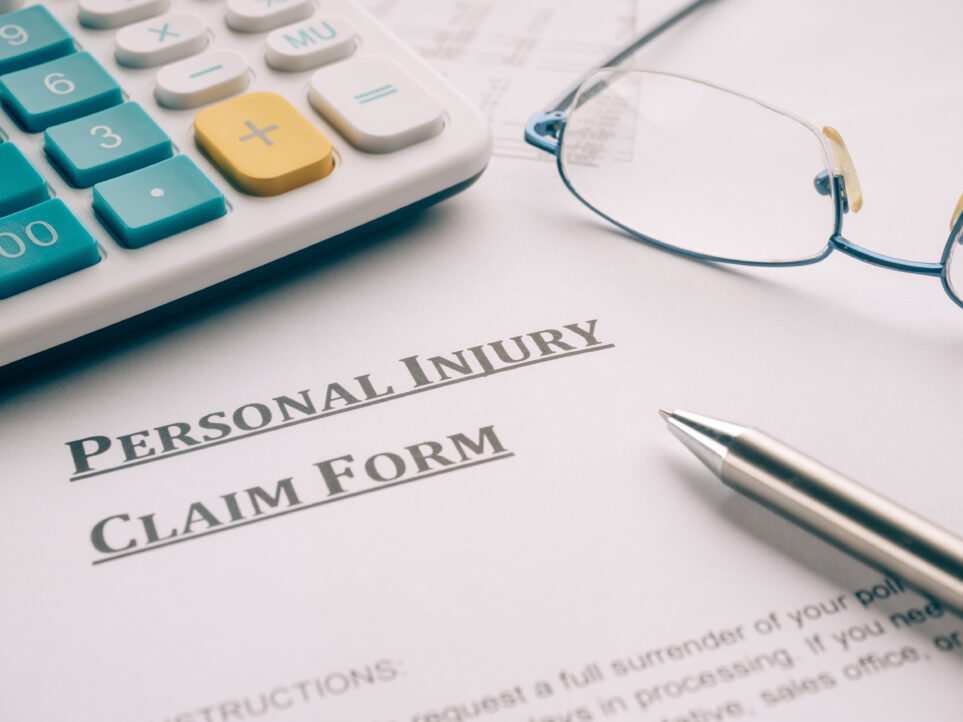 personal injury claim form