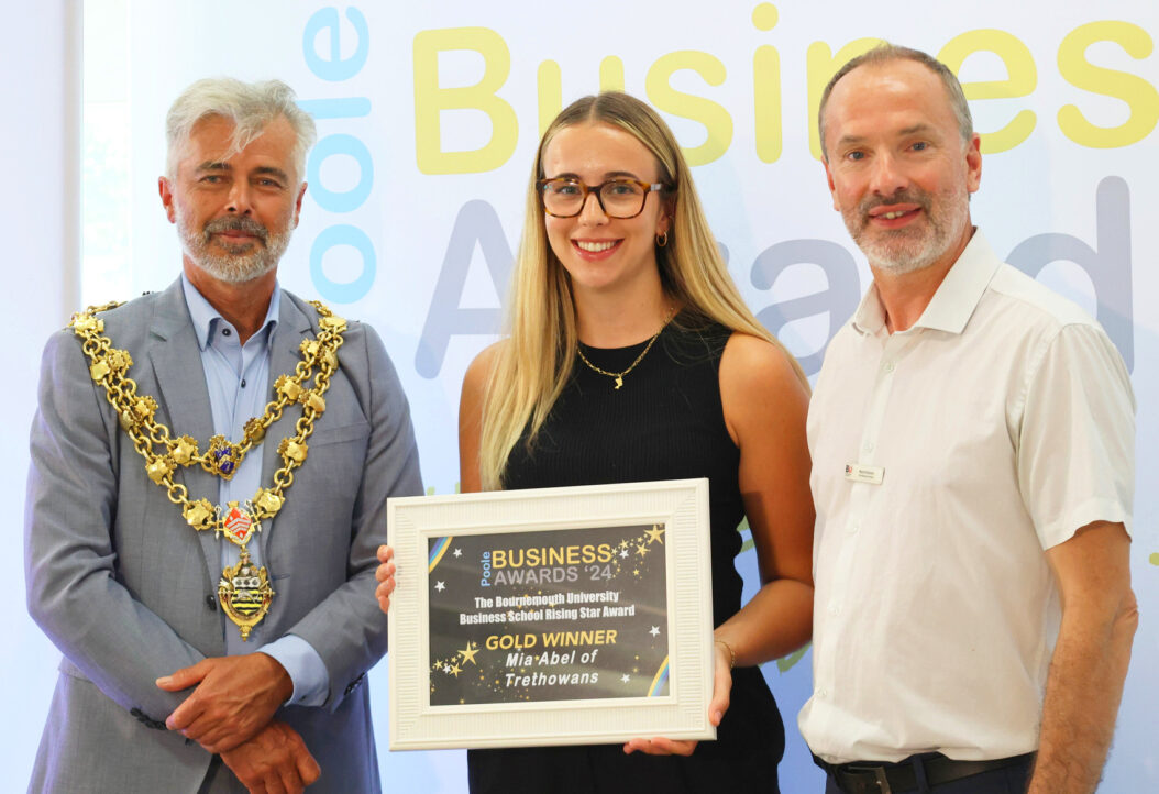 Poole Business Awards 2024, gold winner Mia Abel of Trethowans