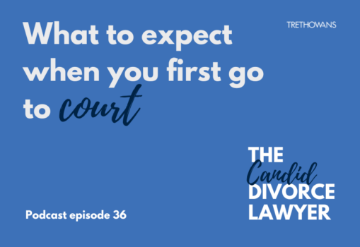 What to expect when you first go to court? The candid divorce lawyer, Podcast episode 36