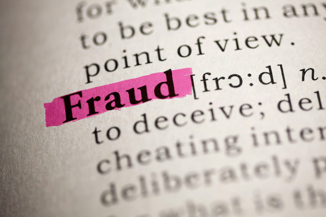 Fake Dictionary, Dictionary definition of the word Fraud.