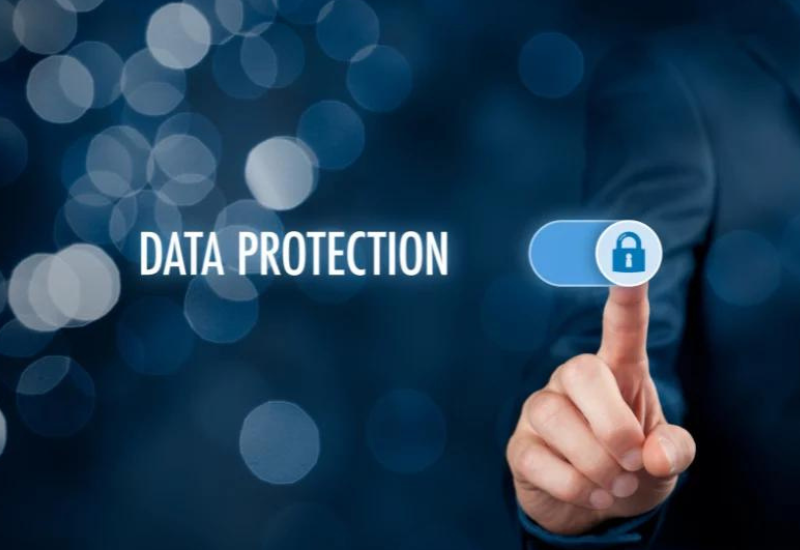 Data protection with sliding button