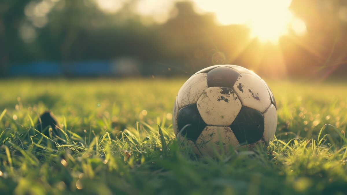 Football on a field