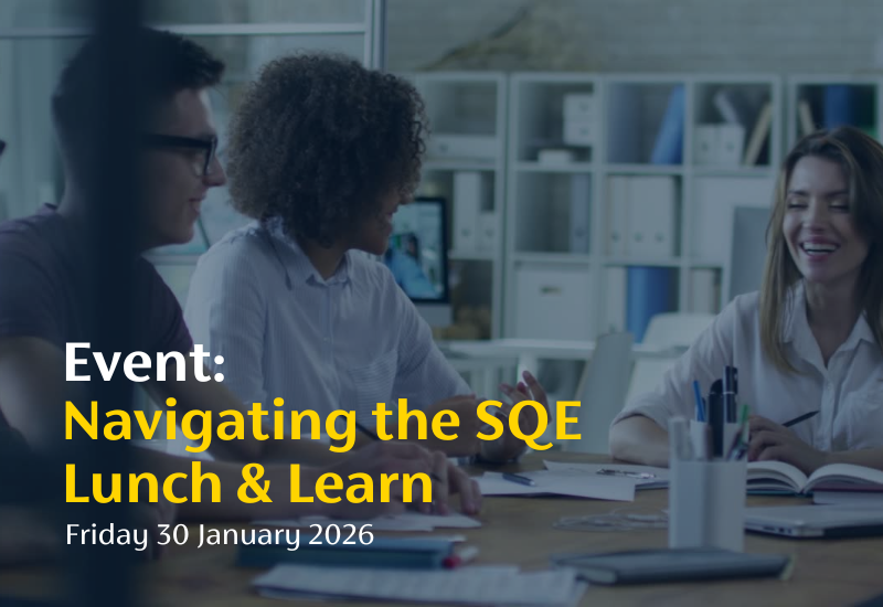 Navigating the SQE lunch and learn
